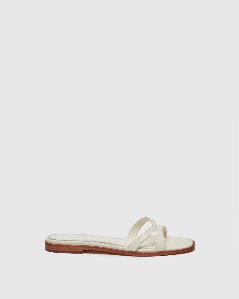 Toby Sandal - Bone Snake Leather